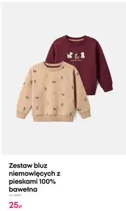 Pepco Zestaw bluz niemowlęcych z pieskami 100% bawełna oferta