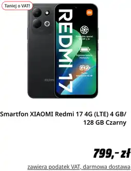 Media Markt Smartfon XIAOMI Redmi 17 4G (LTE) 4 GB/ 128 GB Czarny oferta