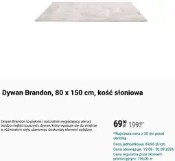 Biedronka Dywan Brandon, 80 x 150 cm, kość słoniowa oferta
