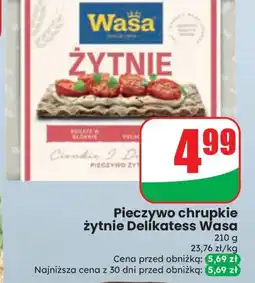 Dino Pieczywo chrupkie żytnie Delikatess Wasa oferta