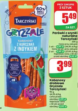 Dino Kabanosy drobiowe Gryzzale Tarczyński oferta
