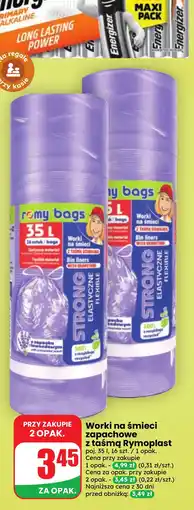 Dino Worki na śmieci z taśmą Rymoplast oferta