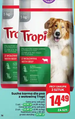 Dino Sucha karma dla psa z wołowiną Tropi oferta