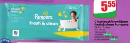 Dino Chusteczki nawilżane fresh& clean Pampers oferta