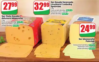Dino Ser Złota Gouda z dziurami Mlekovita oferta