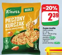 Dino Knorr Nudle Pieczony Kurczak oferta