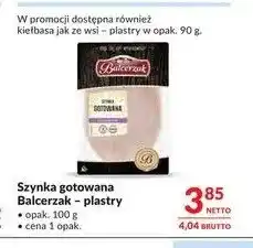 Makro Szynka gotowana plastry Balcerzak oferta