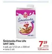 Makro Śmietanka Fine Life UHT 36% oferta