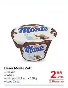Makro Deser Monte Classic Zott oferta