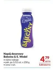 Makro Napój deserowy Bakoma & E. Wedel oferta