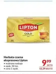 Makro Herbata czarna ekspresowa Lipton oferta