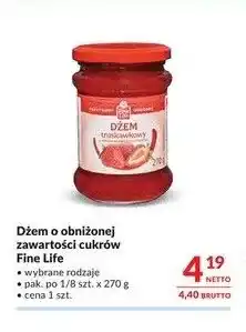Makro Dżem o obniżonej zawartości cukrów Fine Life oferta