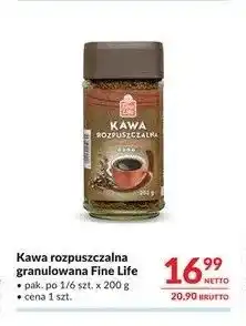Makro Kawa rozpuszczalna granulowana Fine Life oferta