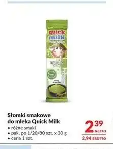 Makro Słomki smakowe do mleka Quick Milk oferta