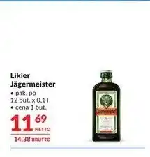 Makro Likier Jägermeister oferta