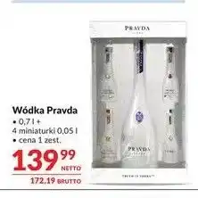 Makro Zestaw wódka Pravda 0,7 l + 4 miniaturki 0,05 oferta