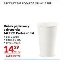 Makro Kubek papierowy z dyspersją 250 ml METRO Professional oferta