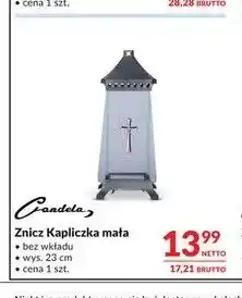 Makro Znicz Kapliczka mała Candela oferta