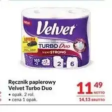 Makro Ręcznik papierowy Velvet Turbo Duo 2-pak oferta