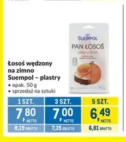 Makro Łosoś wędzony na zimno w plastrach Suempol oferta