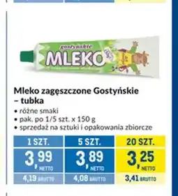 Makro Mleko zagęszczone Gostyńskie tubka oferta