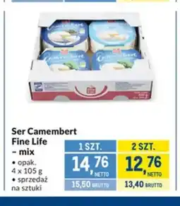 Makro Ser Camembert mix Fine Life 4-pak oferta