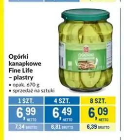 Makro Ogórki kanapkowe plastry Fine Life oferta