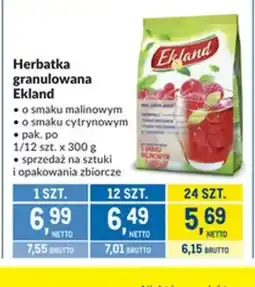 Makro Herbatka granulowana o smaku malinowym Ekland oferta
