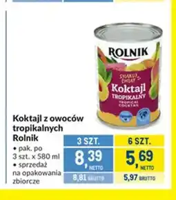 Makro Koktajl z owoców tropikalnych 3-pak Rolnik oferta