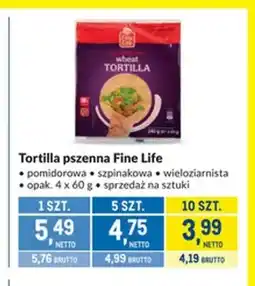 Makro Tortilla pszenna pomidorowa Fine Life oferta
