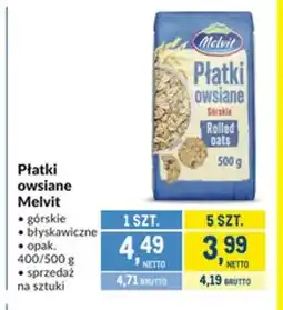 Makro Płatki owsiane górskie Melvit oferta
