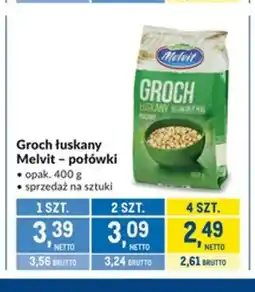Makro Groch łuskany Melvit połówki oferta