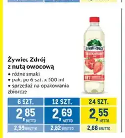 Makro Woda Żywiec Zdrój z nutą owocową oferta