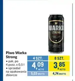 Makro Piwo Warka Strong oferta