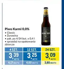 Makro Piwo bezalkoholowe Karmi Classic oferta