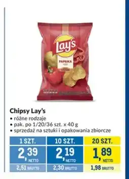 Makro Chipsy Lay's oferta