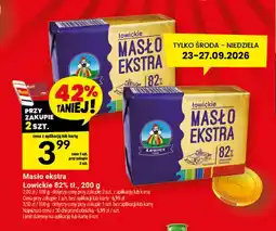 Twój Market Masło ekstra Łowickie 82% oferta