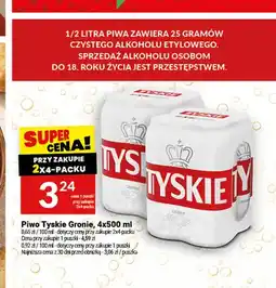 Twój Market Piwo Tyskie Gronie 4-pak oferta