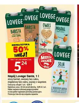 Twój Market Napój Lovege Sante owsiany bez cukru oferta