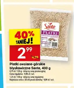Twój Market Płatki owsiane-górskie błyskawiczne Sante oferta
