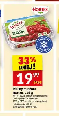 Twój Market Maliny mrożone Hortex oferta