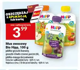 Twój Market Mus owocowy Bio Hipp gruszki-śliwki-czarne porzeczki oferta