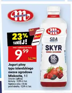 Twój Market Jogurt pitny typu islandzkiego owoce ogrodowe Mlekovita oferta