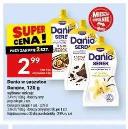Twój Market Danio w saszetce Danone o smaku czekoladowo-orzechowym oferta