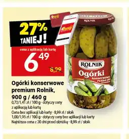 Twój Market Ogórki konserwowe premium Rolnik oferta