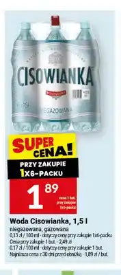 Twój Market Woda niegazowana Cisowianka oferta