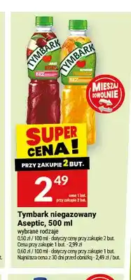 Twój Market Napój Tymbark niegazowany Aseptic jabłko wiśnia oferta