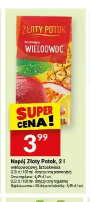 Twój Market Napój Złoty Potok wieloowocowy oferta