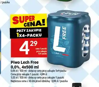 Twój Market Piwo bezalkoholowe Lech 4-pak oferta