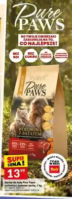 Twój Market Karma dla kota Pure Paws wołowina z batatem sucha oferta